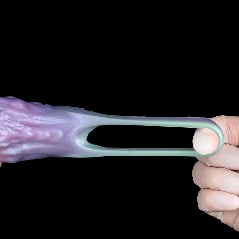 Multi-tone fantasy hollow silicone dildo sleeve, photo 8