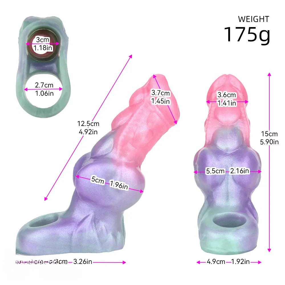 Mixed tone hollow silicone fantasy sleeve, photo 8