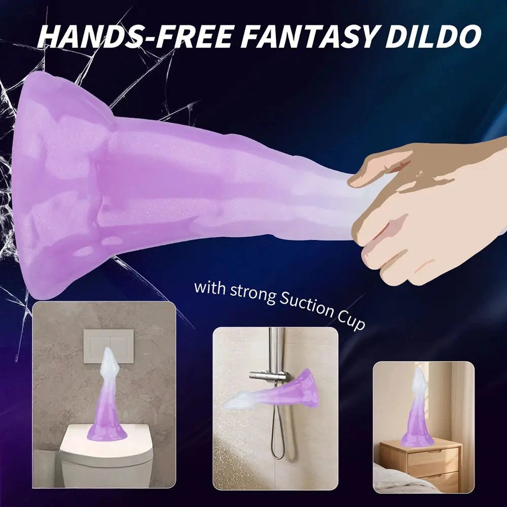 Purple and white fantasy dragon dildo, photo 11