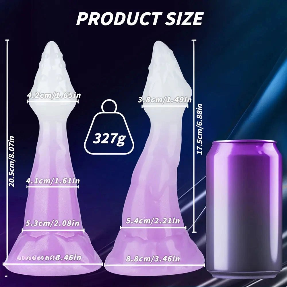 Purple and white fantasy dragon dildo, photo 12
