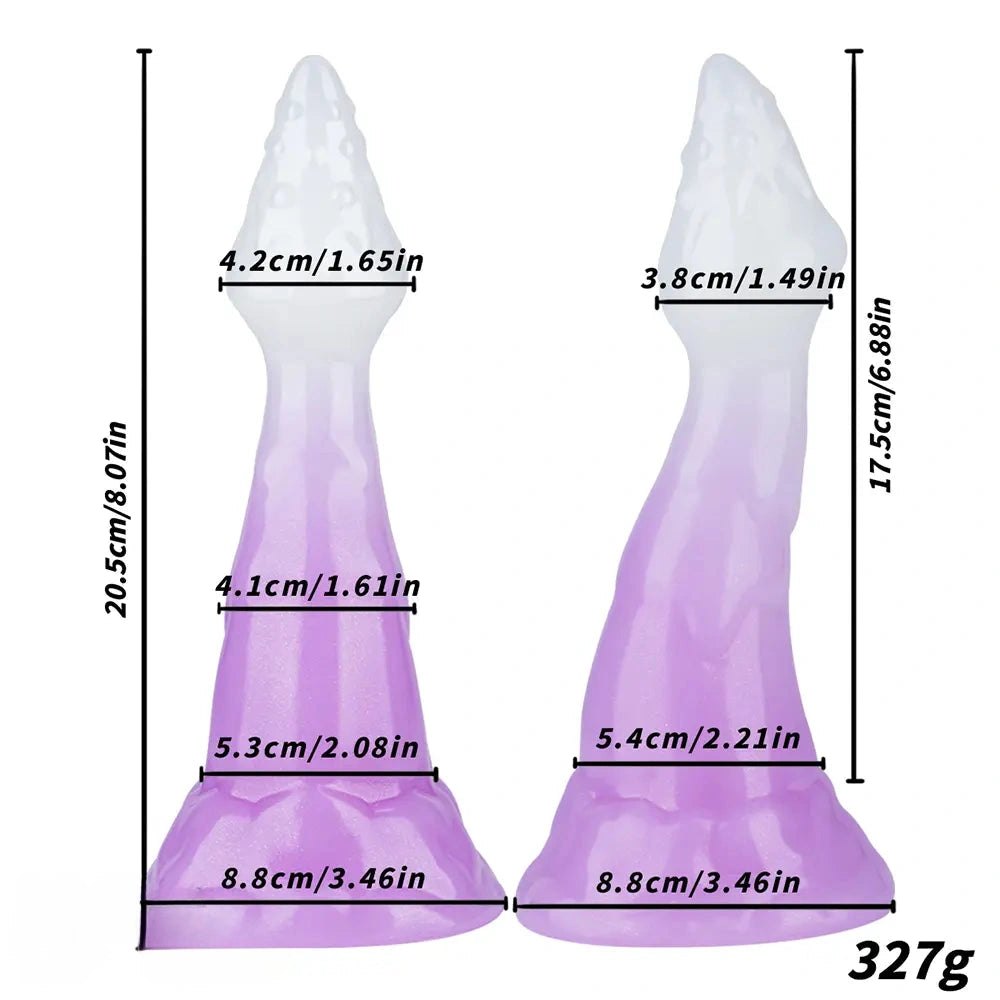 Purple and white fantasy dragon dildo, photo 6
