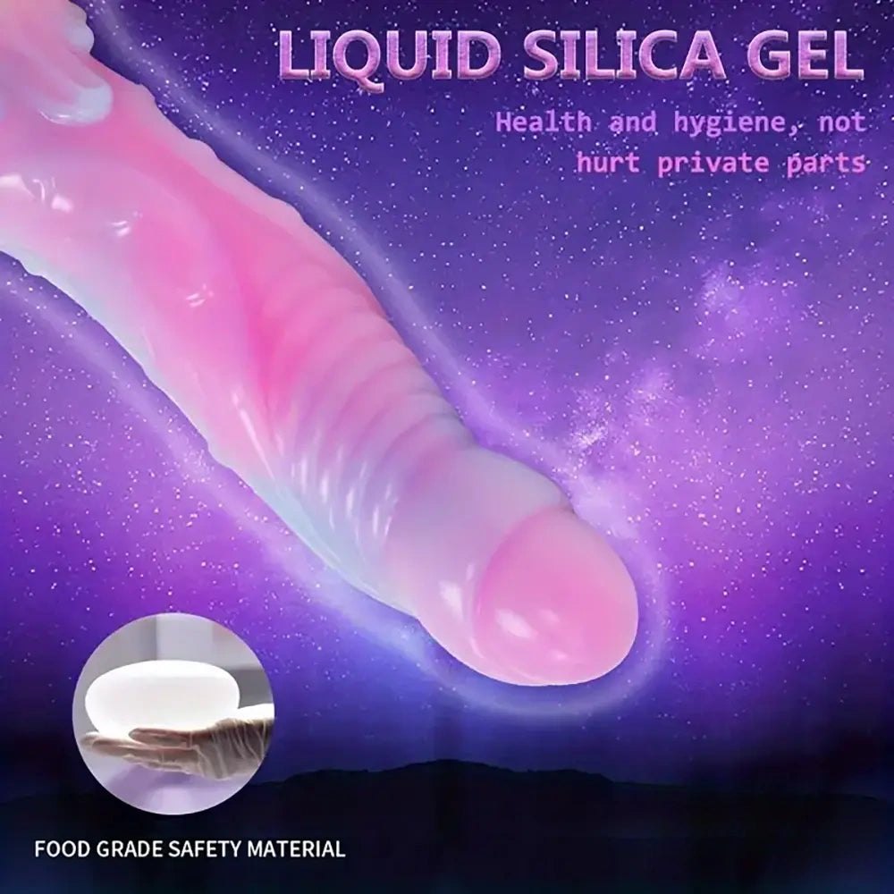 Colorful silicone fantasy monster dildo, photo 3