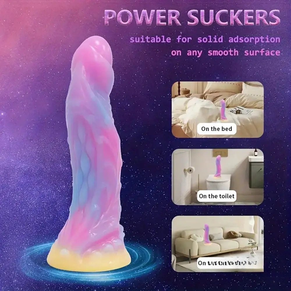 Colorful silicone fantasy monster dildo, photo 4