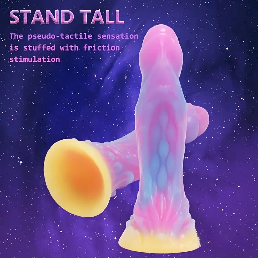 Colorful silicone fantasy monster dildo, photo 6
