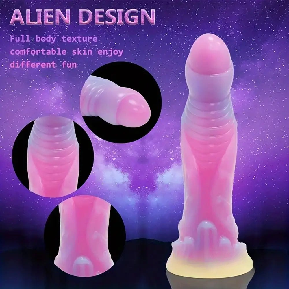 Colorful silicone fantasy monster dildo, photo 7