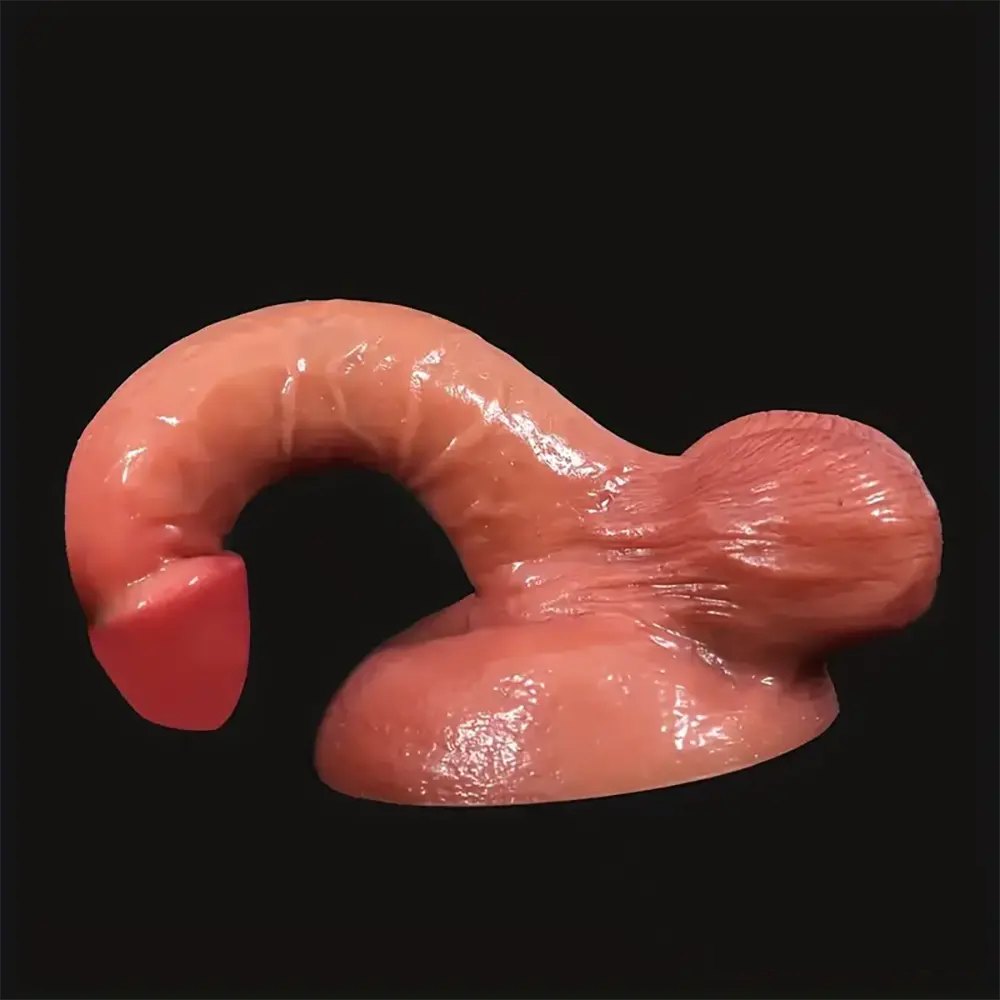 Pastel ombre fantasy silicone dildo, photo 3