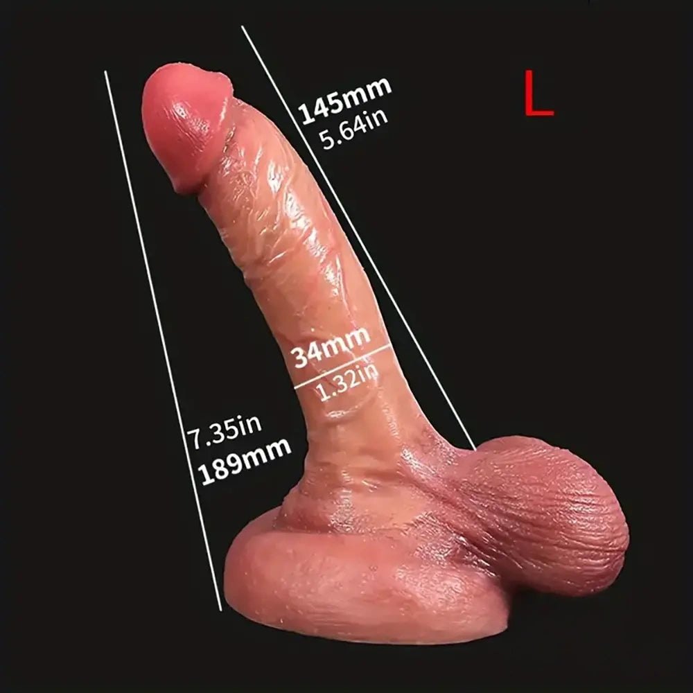 Pastel ombre fantasy silicone dildo, photo 7