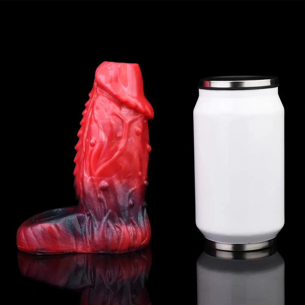Red and black fantasy hollow silicone sleeve, photo 11