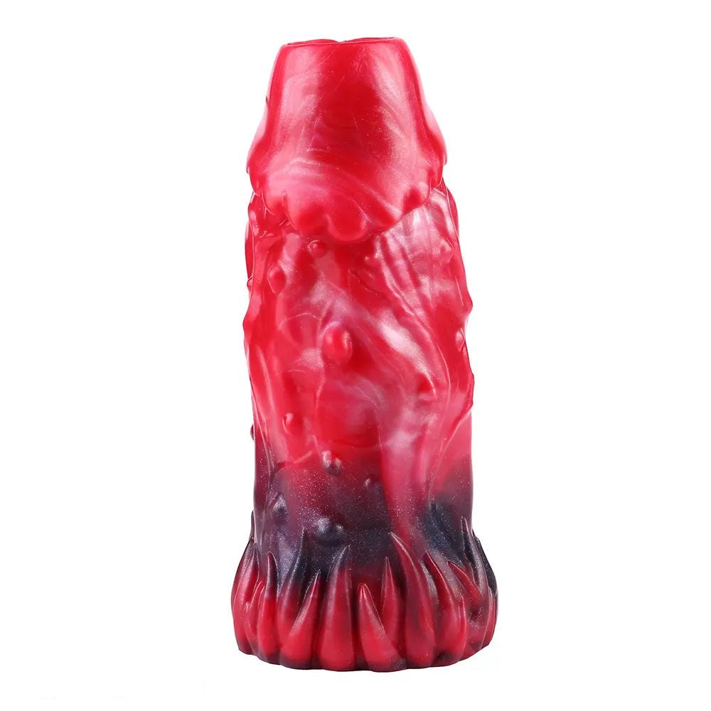 Red and black fantasy hollow silicone sleeve, photo 2