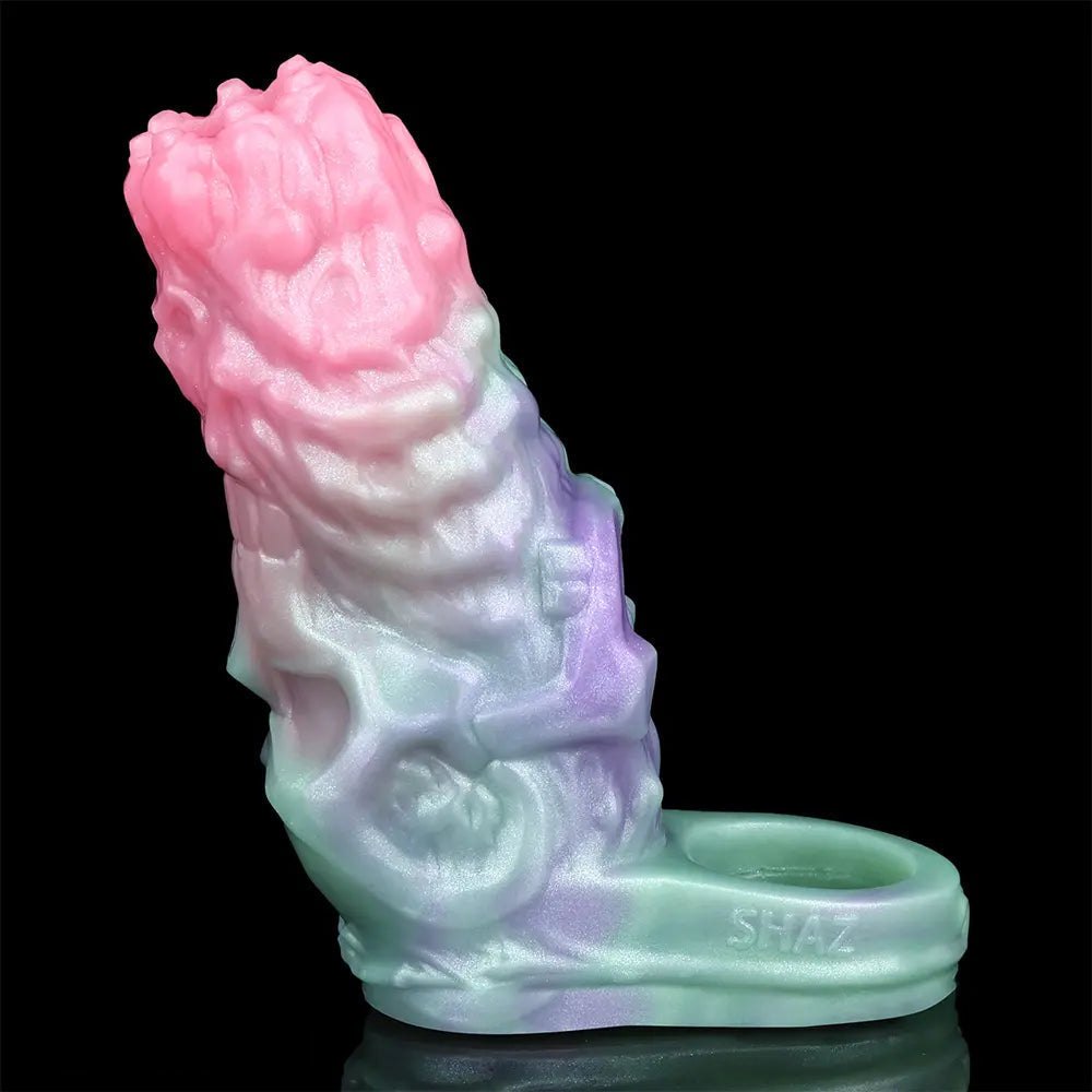 Multicolor silicone penis sleeve, photo 12