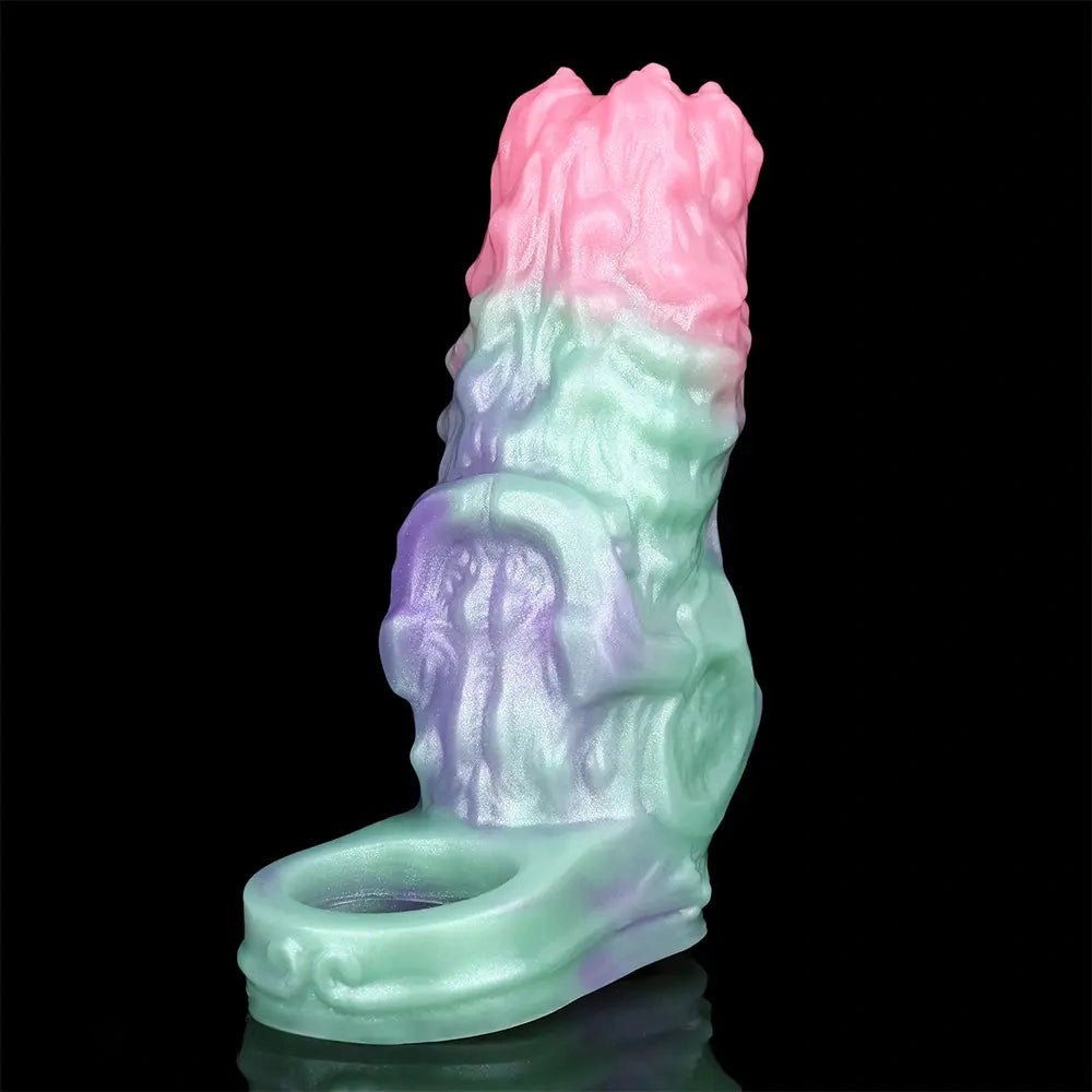 Multicolor silicone penis sleeve, photo 13