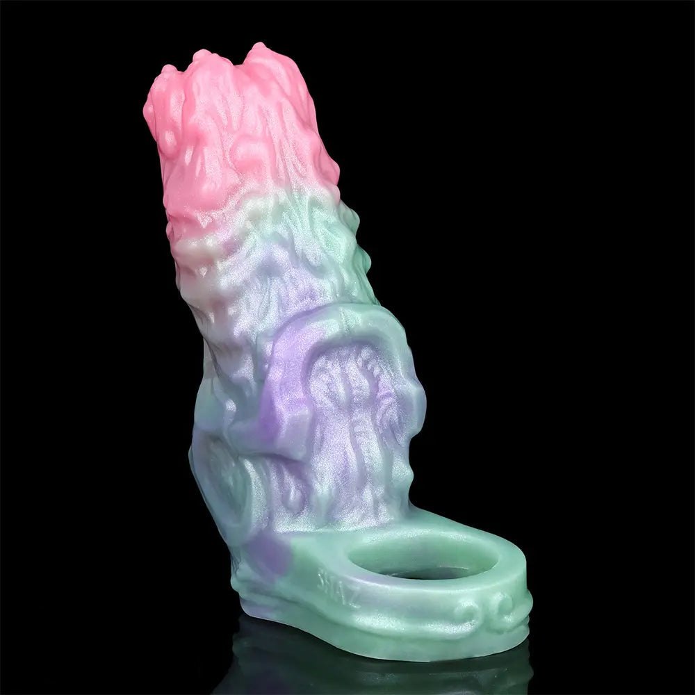 Multicolor silicone penis sleeve, photo 14