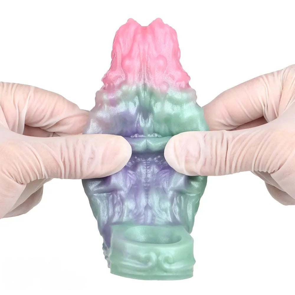 Multicolor silicone penis sleeve, photo 5