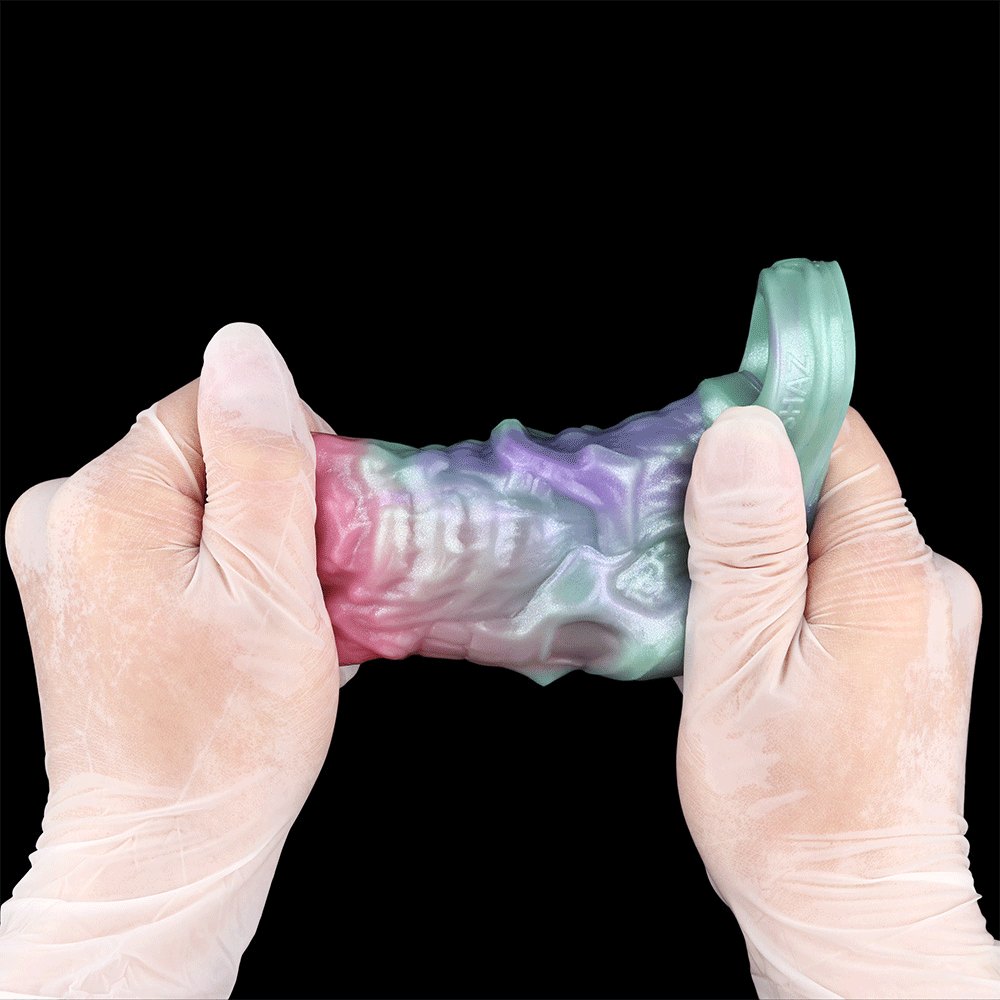 Multicolor silicone penis sleeve, photo 6