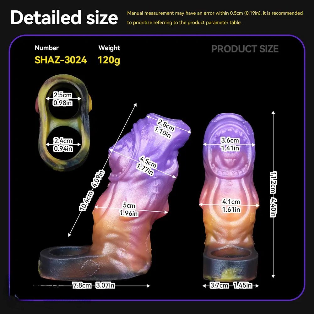 Mixed tone fantasy silicone sleeve, photo 11