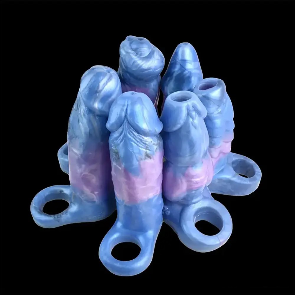 Colorful marbled fantasy silicone sleeve, photo 2