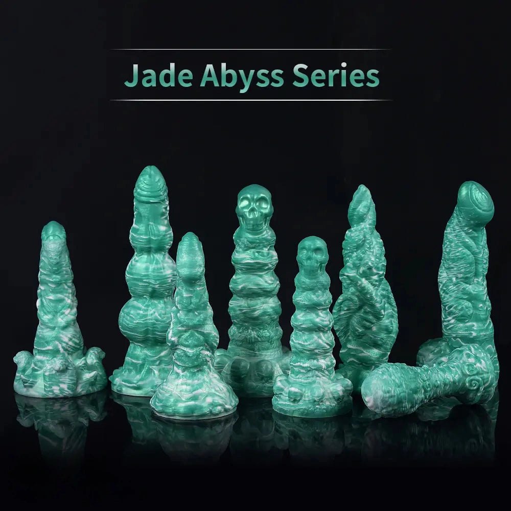 Teal marbled fantasy anal plug, photo 12