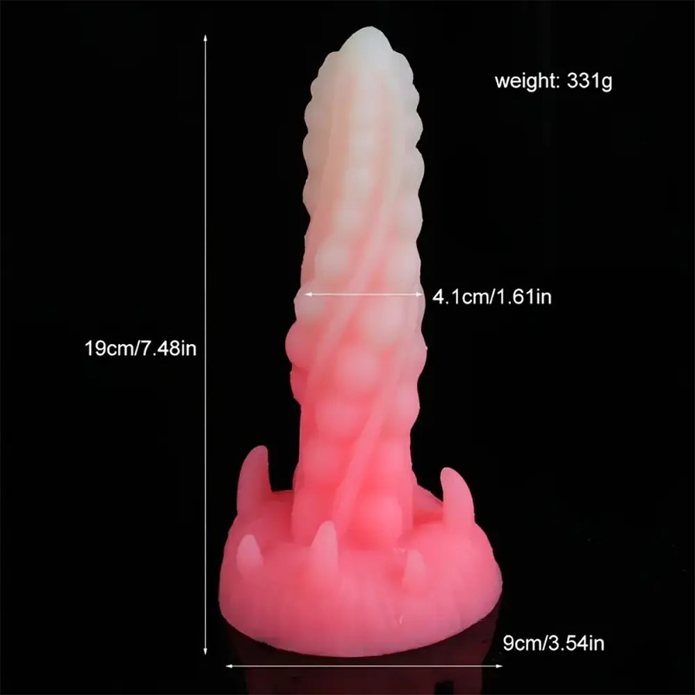 F fantasy spiral silicone anal plug with clawed base