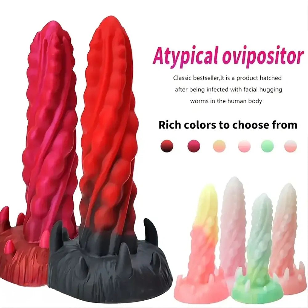 Fantasy spiral silicone anal plug with clawed base, photo 10