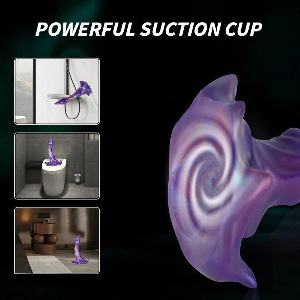 Purple fantasy suction cup dildo, photo 10