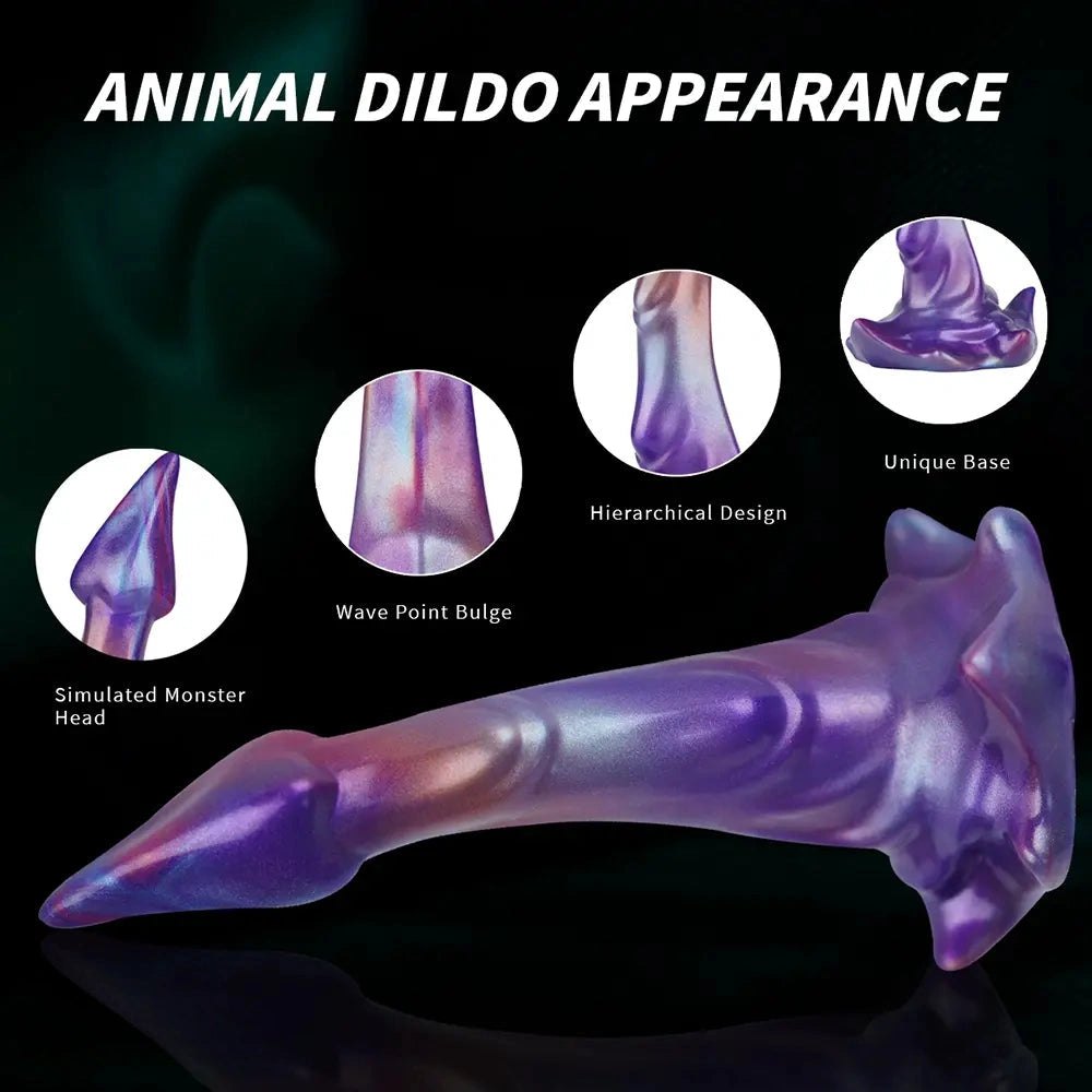 Purple fantasy suction cup dildo, photo 12