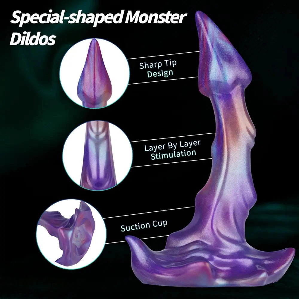 Purple fantasy suction cup dildo, photo 13