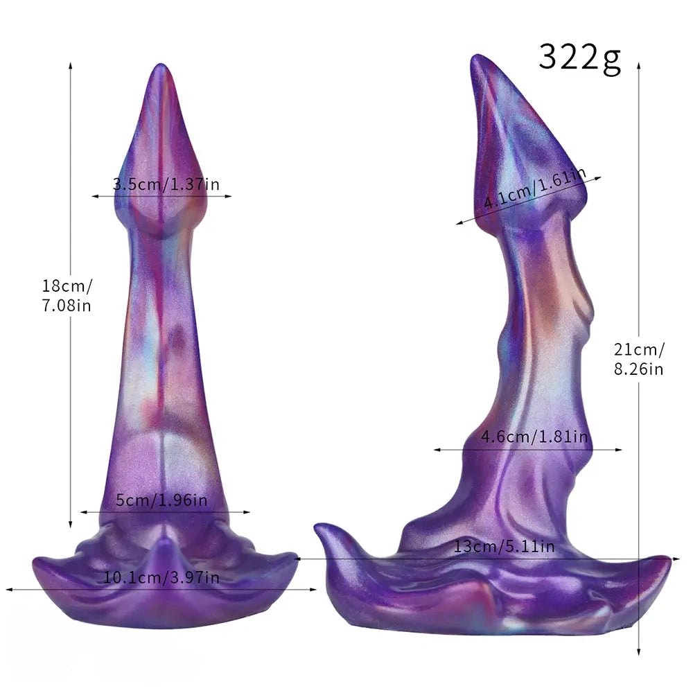 Purple fantasy suction cup dildo, photo 3