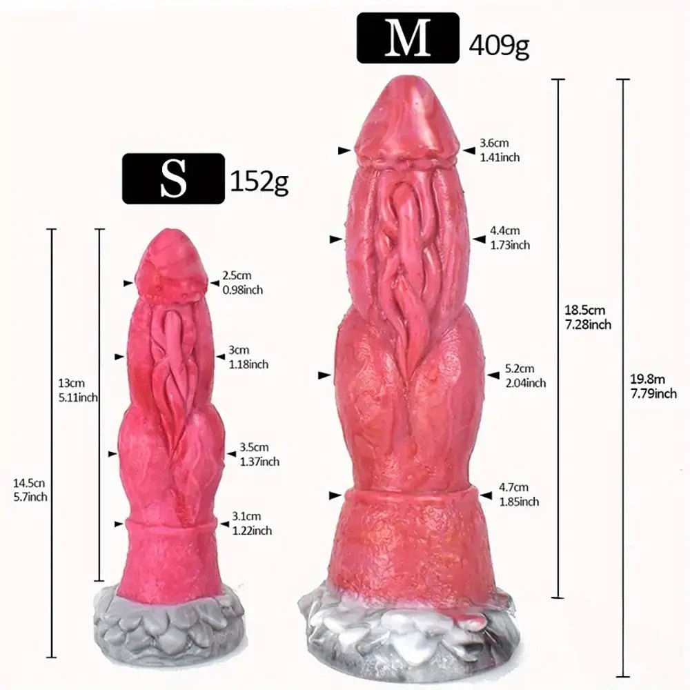 Colorful fantasy tentacle knot dildo, photo 11
