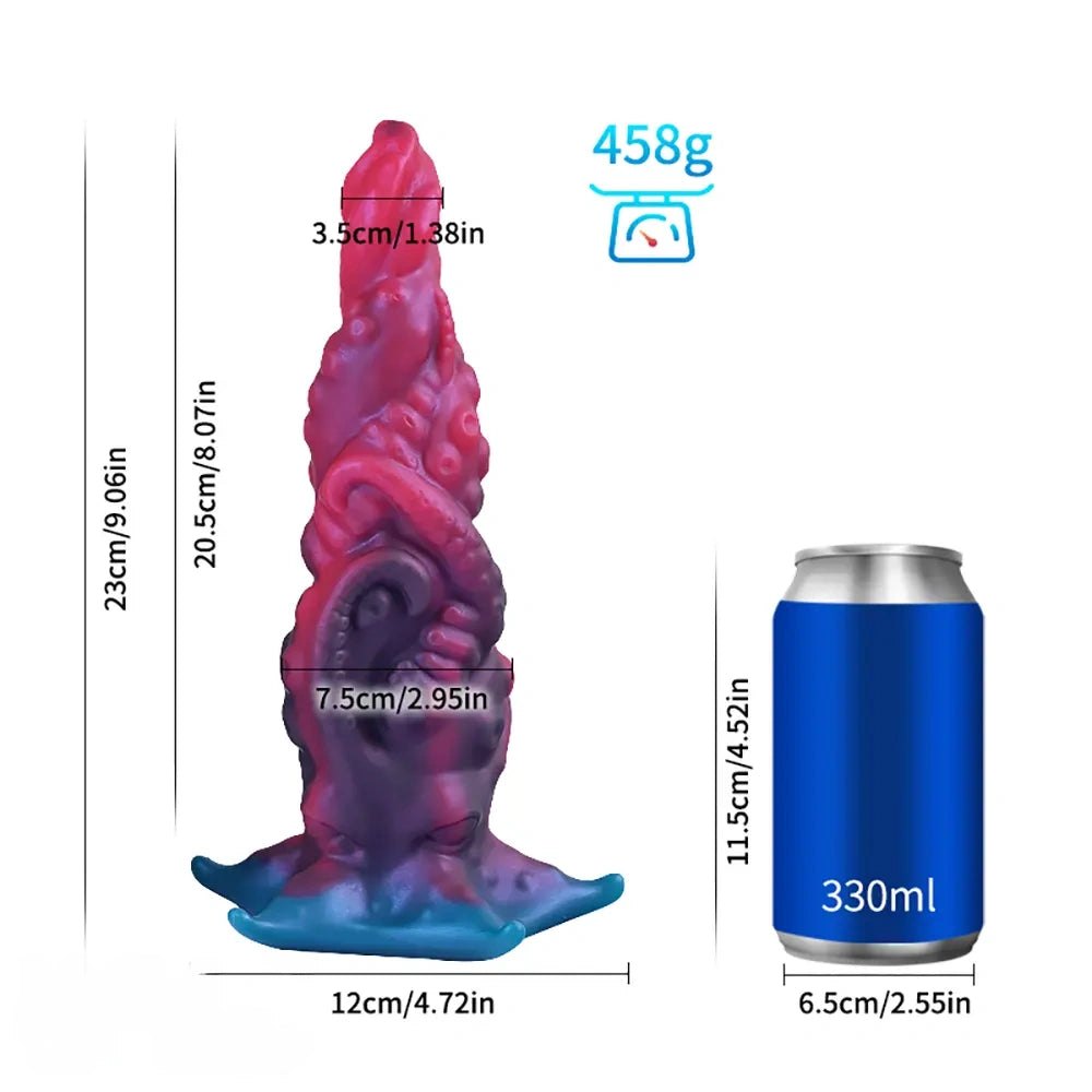 Textured fantasy tentacle butt plug, photo 3