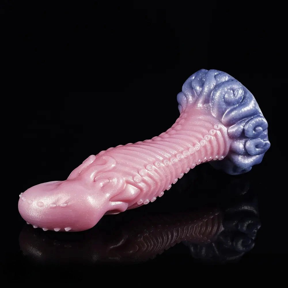 Pink marbled fantasy tentacle dildo, photo 14