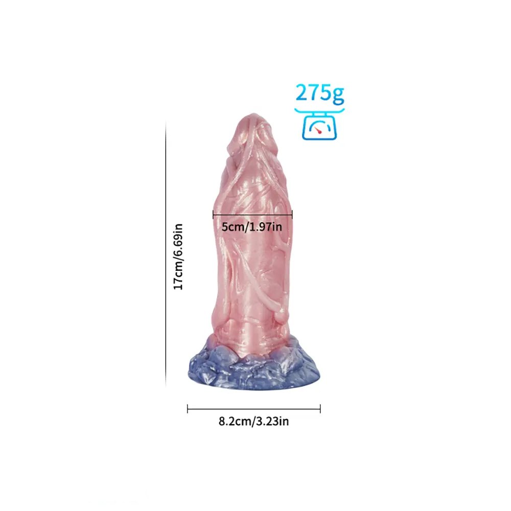 Pink marbled fantasy tentacle dildo, photo 7