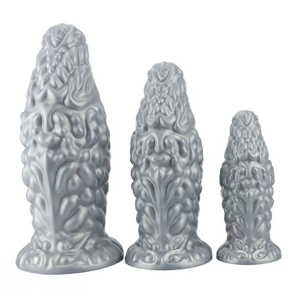 Carved fantasy silicone butt plug, photo 2