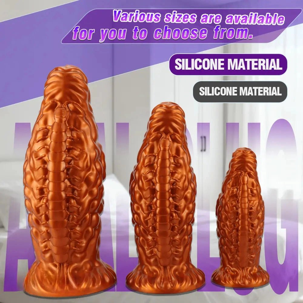 Carved fantasy silicone butt plug, photo 3