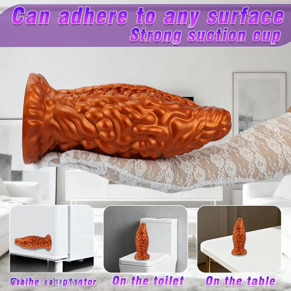 Carved fantasy silicone butt plug, photo 5