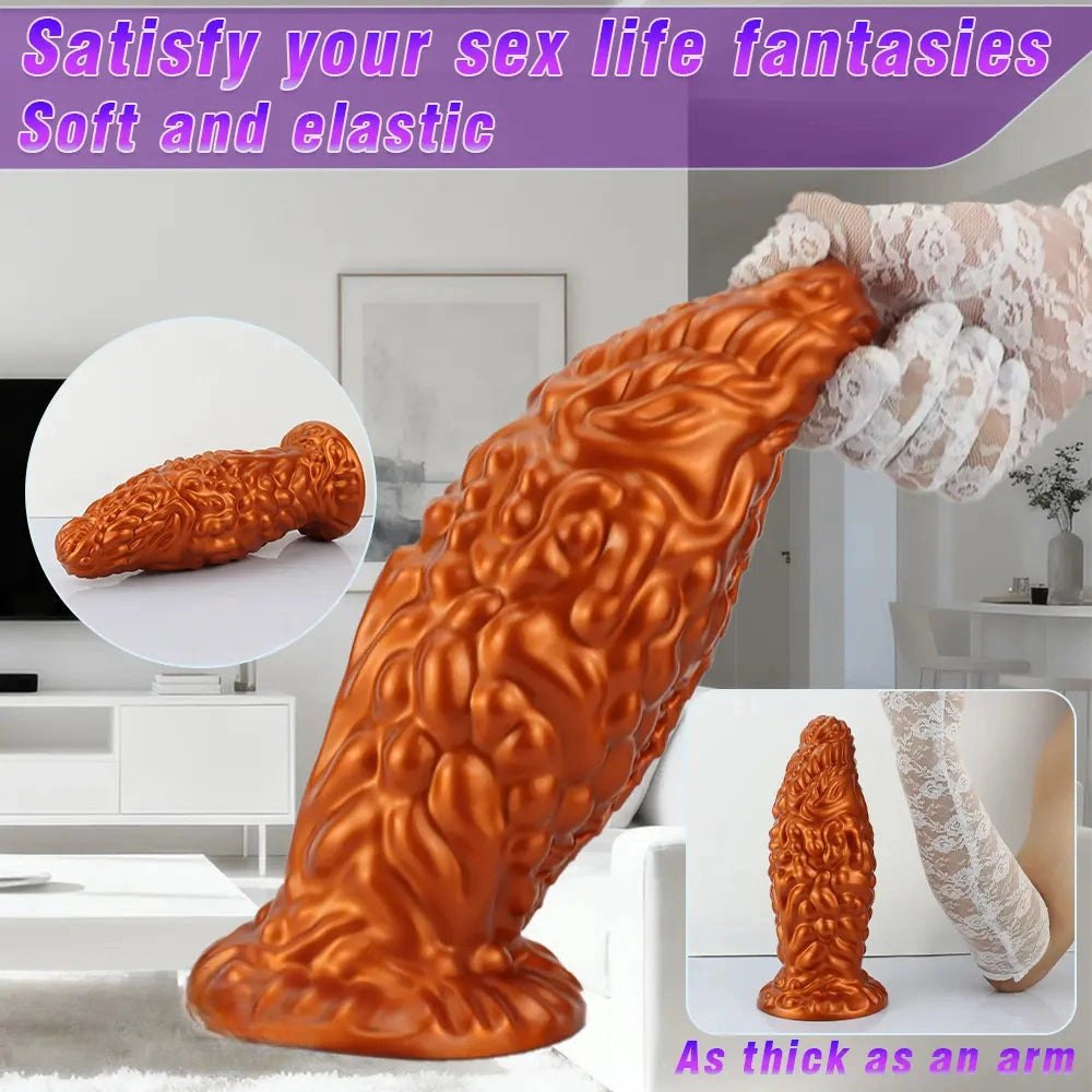 Carved fantasy silicone butt plug, photo 6