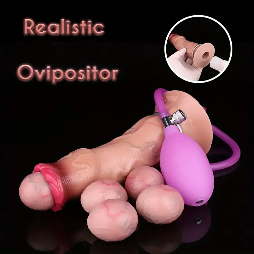 Flesh tone smooth silicone fantasy dildo, photo 11