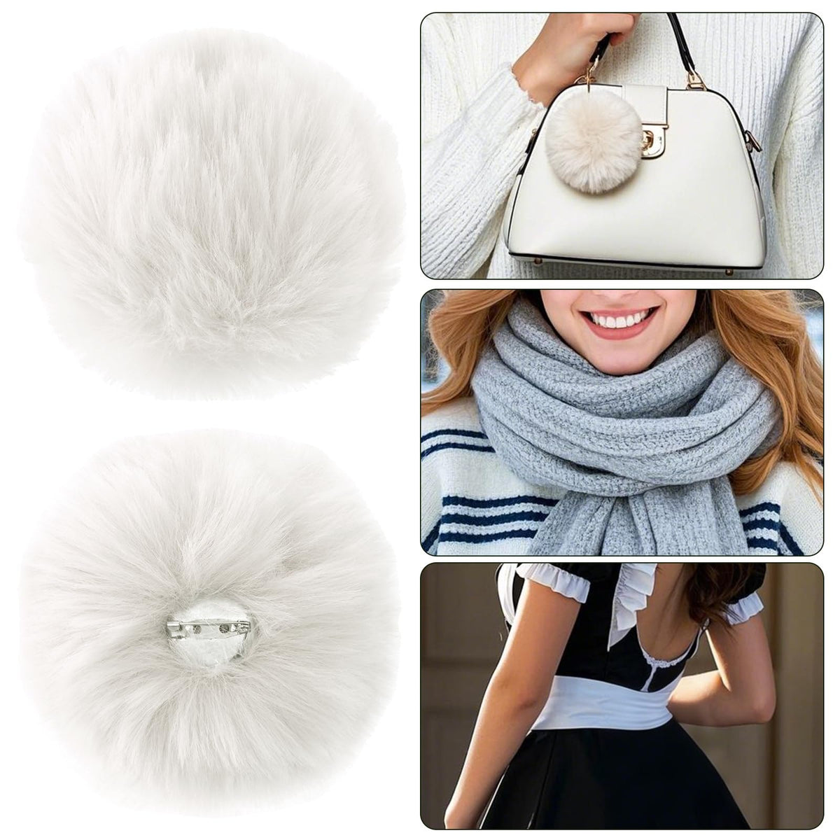 Faux fur bunny tail accessory, photo 4