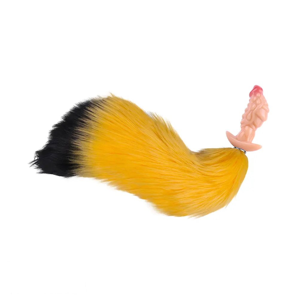Faux fur fox tail silicone butt plug, photo 16