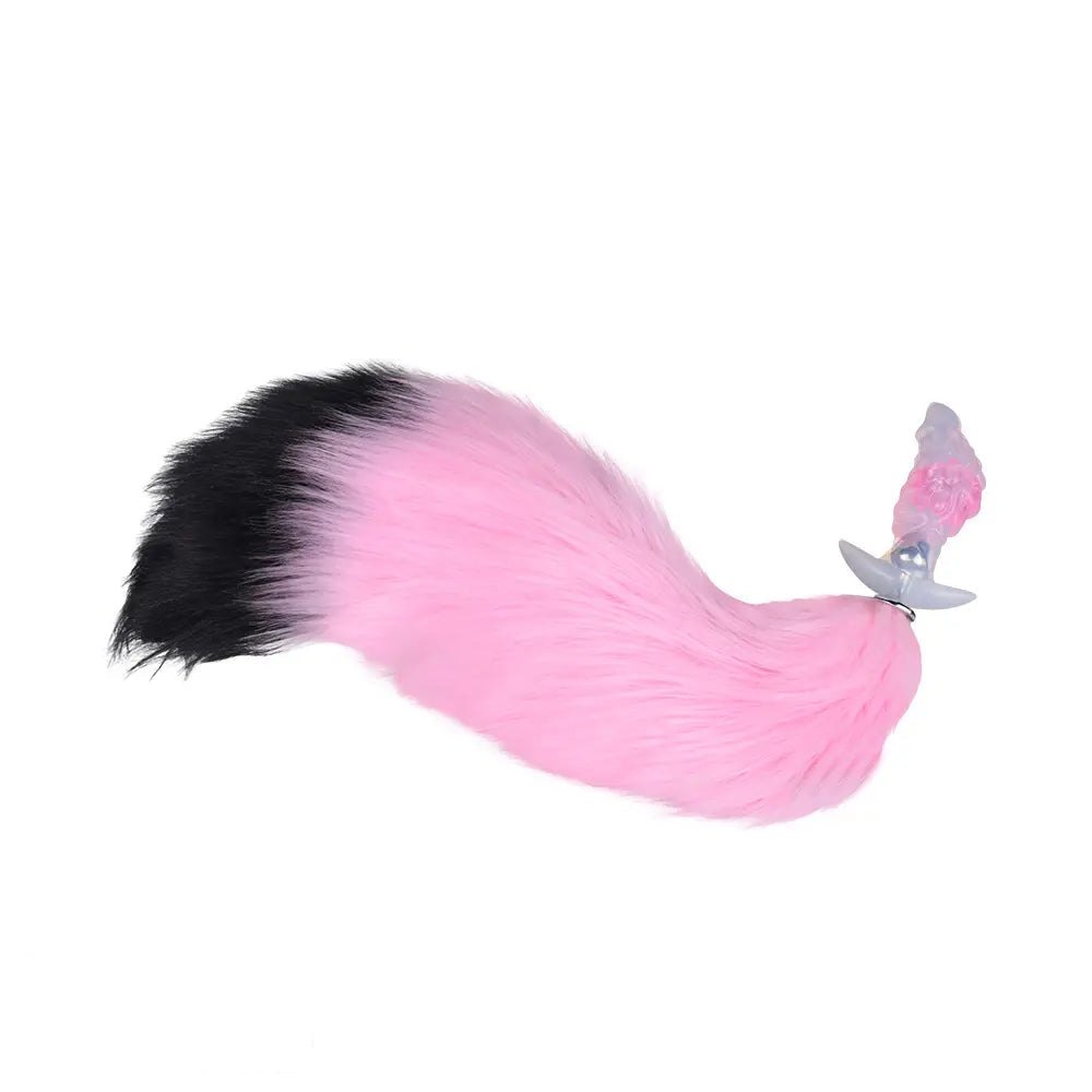 Faux fur fox tail silicone butt plug, photo 17