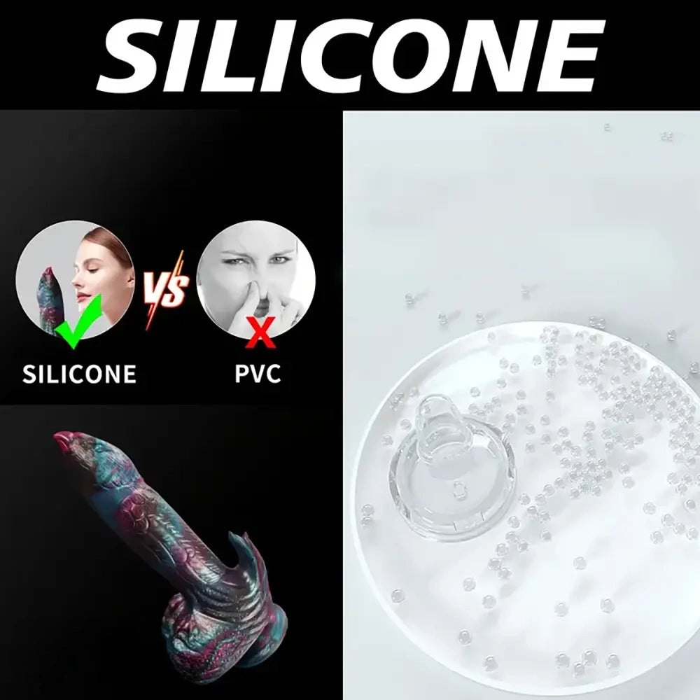 Feathered phoenix silicone vibrating dildo, photo 11