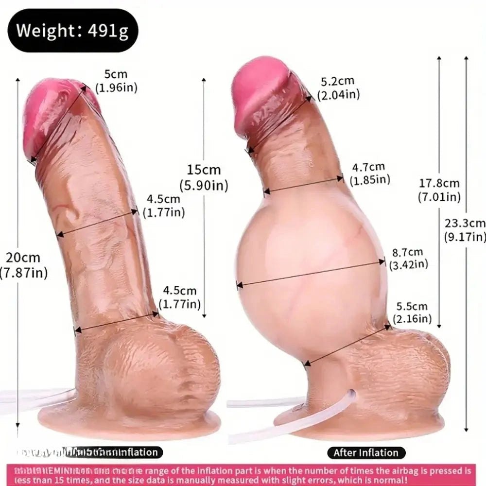 Flesh-tone fillable squirting dildo, photo 11