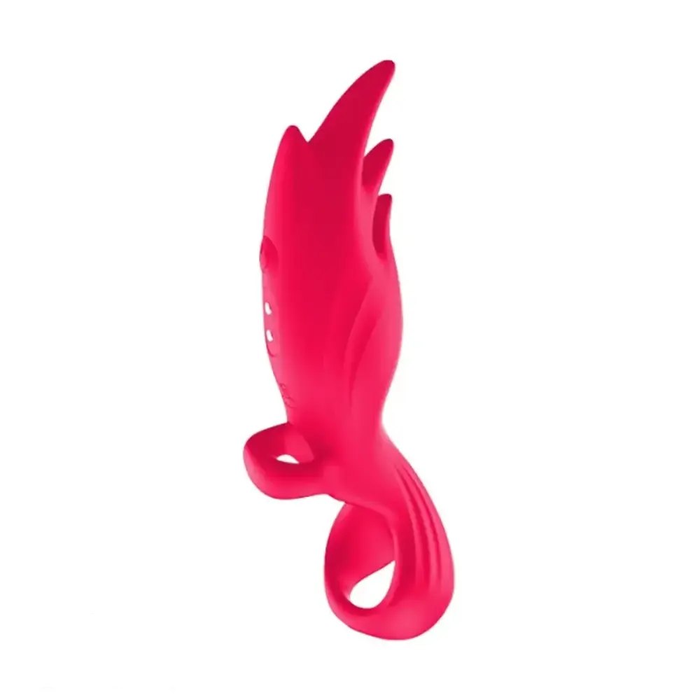 Pink finger sleeve clit vibrator
