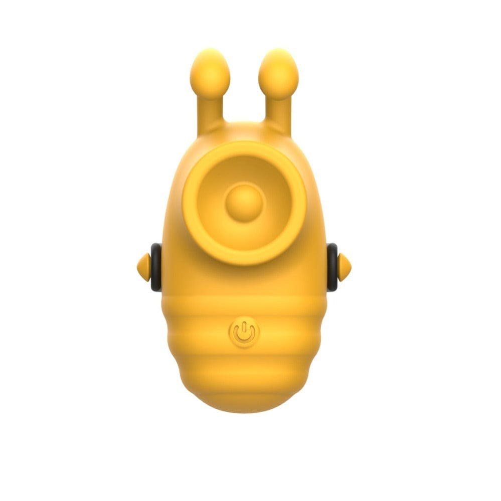 Yellow Finger-worn tapping clit and nipple stimulator