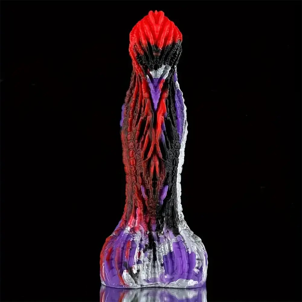 Red and purple phoenix fantasy dildo, photo 2