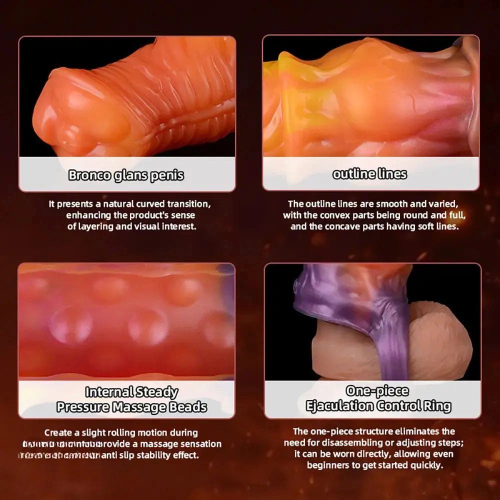 Orange purple gradient penis sheath, photo 14