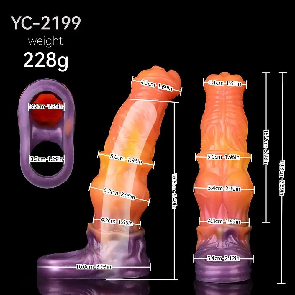 Orange purple gradient penis sheath, photo 4