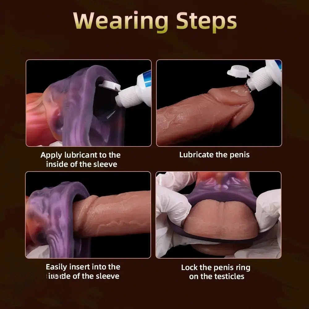Orange purple gradient penis sheath, photo 6