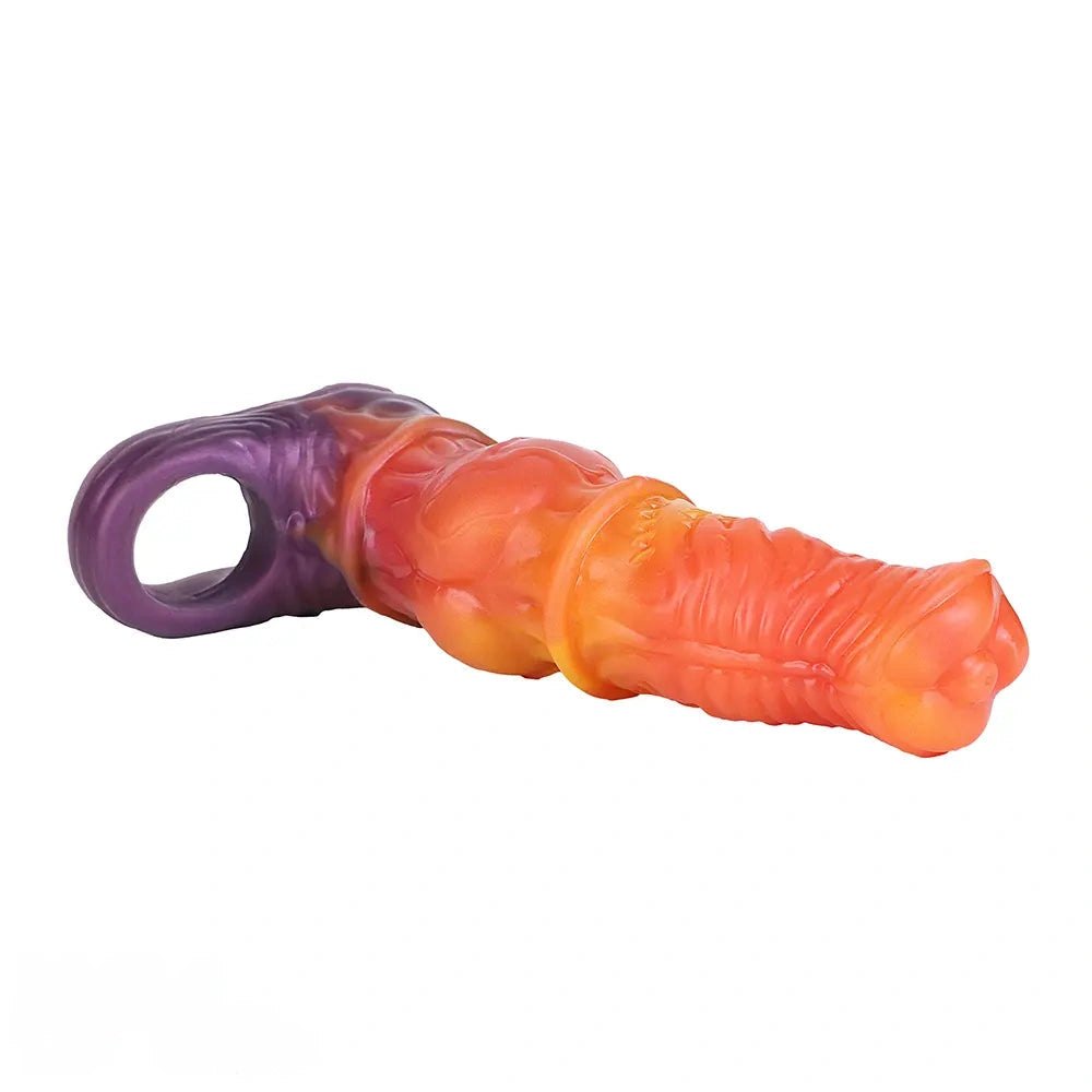 Orange purple gradient penis sheath, photo 9