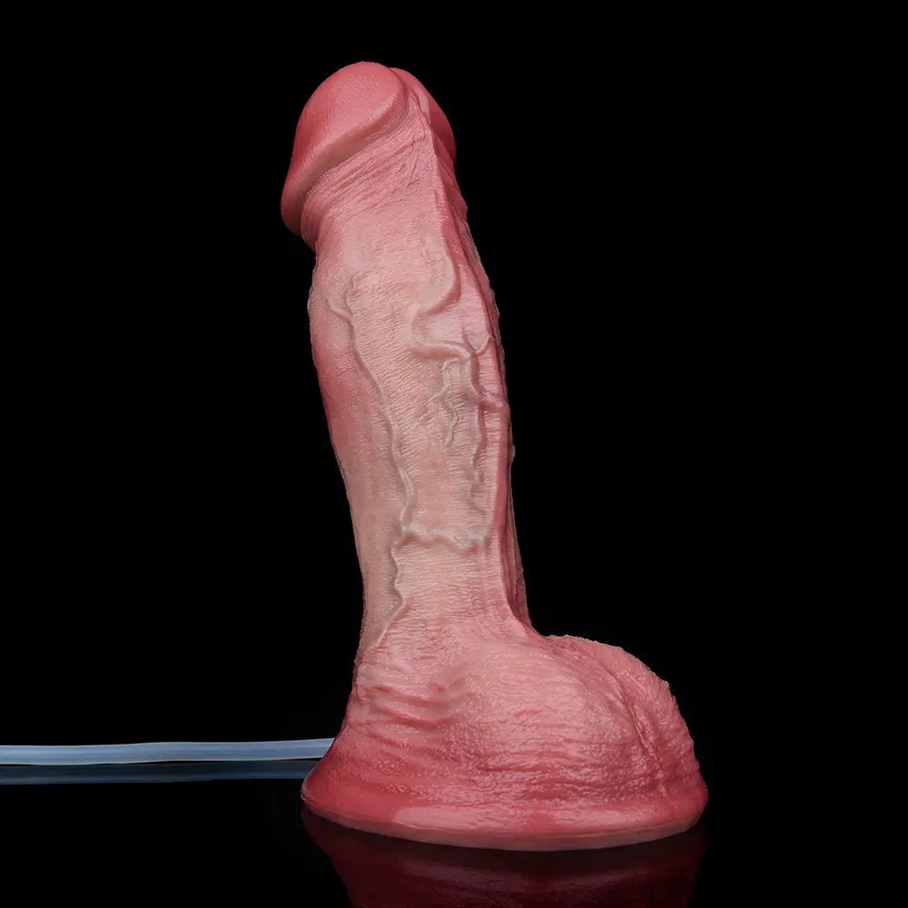 Flesh dual-layer squirting dildo, photo 7