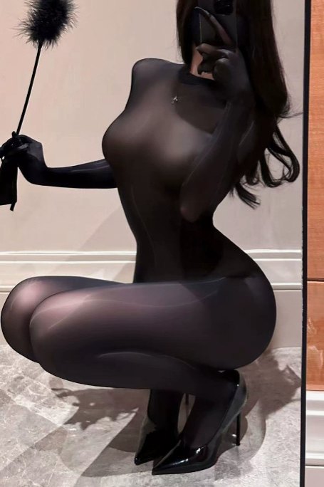 Black Open Jumpsuit fishnet open crotch bodystocking suit